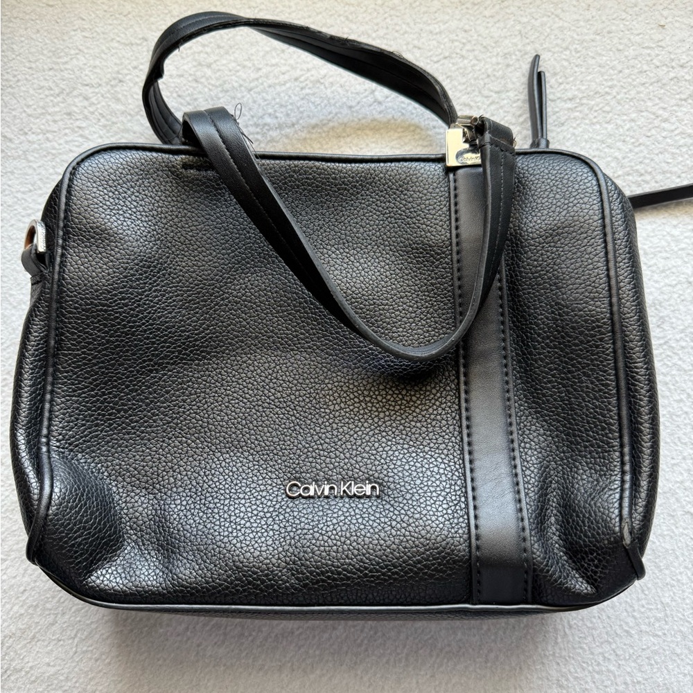 Calvin Klein Black Leather Women's Bag